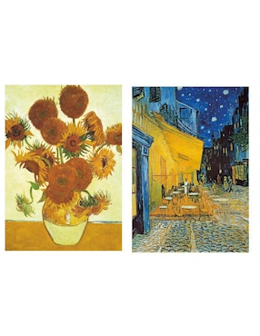 Rompecabezas Van Gogh, Los Girasoles y Café Terraza Educa 1000 piezas
