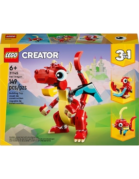 Lego Creator Dragón Rojo 3 en 1 31145
