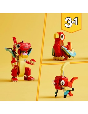 Lego Creator Dragón Rojo 3 en 1 31145