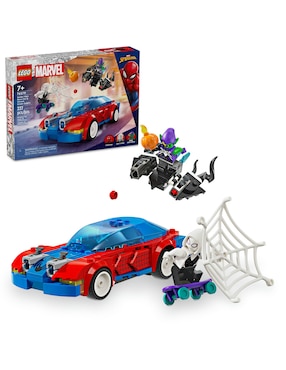 Lego Super Heroes Lego Coche De Carreras De Spider-Man Y Duende Verde Venomizado 76279