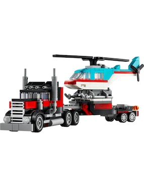 Lego Creator Camión Plataforma con Helicóptero 3 en 1 31146