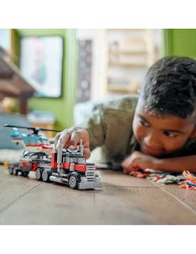 Lego Creator Camión Plataforma con Helicóptero 3 en 1 31146
