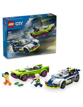 Lego City Auto De Policía Y Potente Auto Deportivo 60415