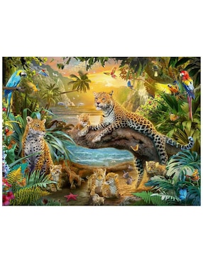 Rompecabezas Leopardos en la Selva Ravensburger 1500 piezas