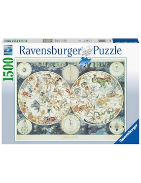 Rompecabezas Mapa Fantástico Ravensburger 1500 Piezas