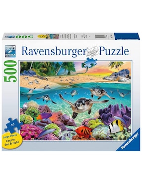 Rompecabezas Tortugas en el mar Ravensburger 500 piezas