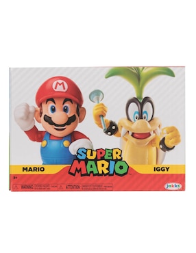 Set Figuras Acción Super Mario Iggy Jakks Pacific