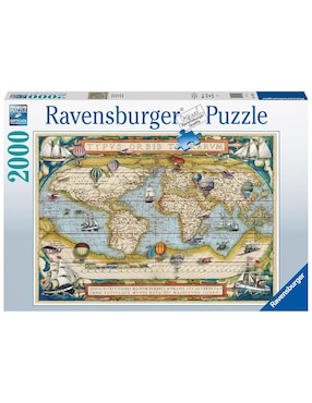 Rompecabezas Mapa Histórico Ravensburger 2000 Piezas