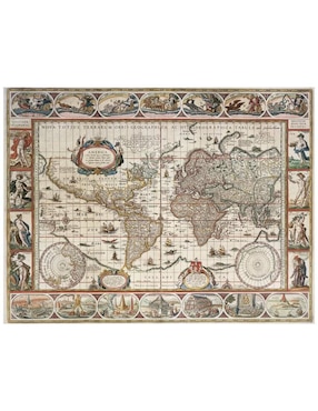 Rompecabezas Mapa histórico Ravensburger 2000 piezas