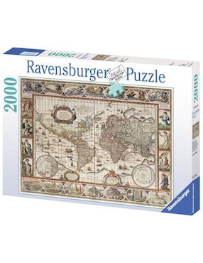 Rompecabezas Mapa histórico Ravensburger 2000 piezas