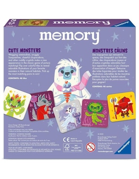 Memory Monstruos Graciosos Ravensburger