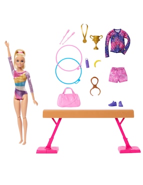 Muñeca fashion Barbie Gimnasta