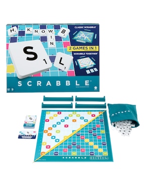 Scrabble Mattel 2 En 1 Colaborativo