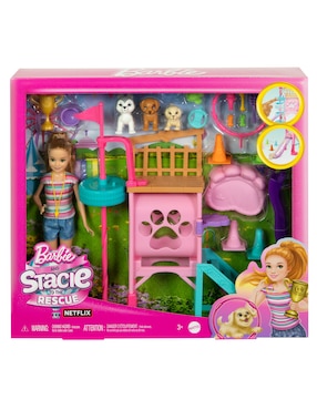 Muñeca fashion Barbie and Stacie to the Rescue Barbie Entrenadora de cachorros