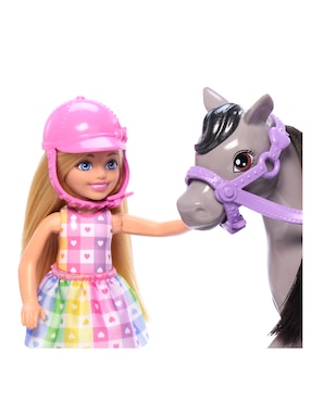 Muñeca fashion Barbie Chelsea en paseo Pony