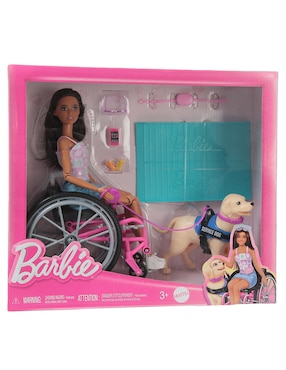 Muñeca Barbie Fashionistas Y Perro De Servicio