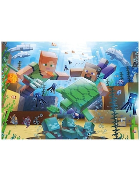 Rompecabezas Minecraft Mosaic Ravensburger 1000 piezas
