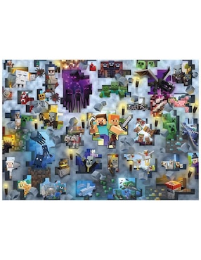 Rompecabezas Minecraft Challenge Ravensburger 1000 piezas