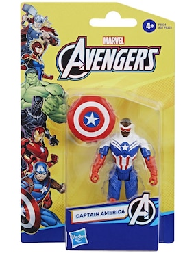 Figura de acción Marvel Avengers Capitán América Hasbro articulado