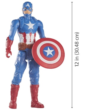 Figura de acción articulada Marvel: Avengers Capitán América titan hero Hasbro