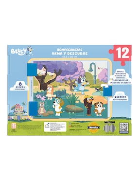Rompecabezas Bluey Arma y Descubre Novelty 12 piezas