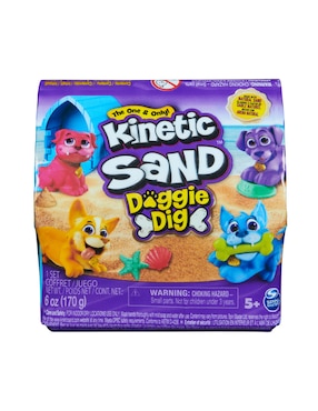 Figura Sorpresa Contenedor Perrito Spin Master Kinetic Sand Doggie Dig