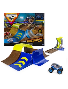 Set Pista Automoviles Monster Jam Champ Ramp Freestyle