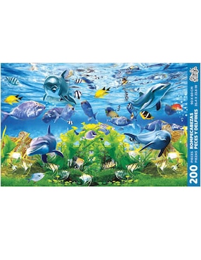 Rompecabezas peces y delfines flink 200 piezas