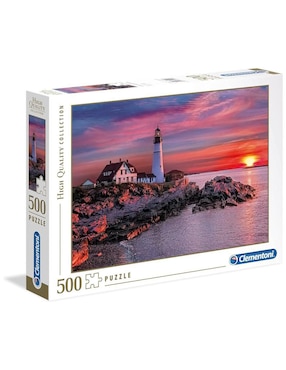 Rompecabezas Faro al Atardecer Clementoni 500 piezas