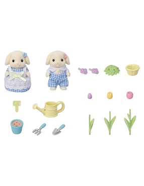 Blossom Gardening Set Flora Rabbit Sister & Brother Sylvanian Families