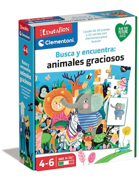 Busca Y Encuentra Animales Graciosos Clementoni