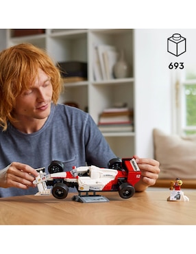 LEGO Icons McLaren MP4/4 y Ayrton Senna 10330