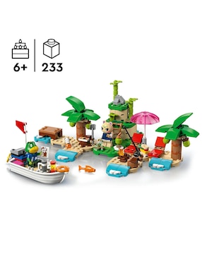 Lego Animal Crossing Tour isleño en la barca del Capitán 77048