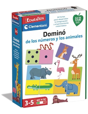 Dominó De Los Números Y Los Animales Clementoni