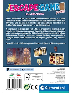 El Castillo Maldito Escape Game Pocket Clementoni