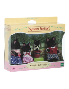 Set muñecas Sylvanian Families Midnight Cat Family