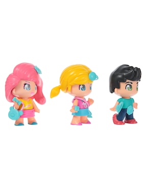 Tubo Con 3 Personajes Pinypon