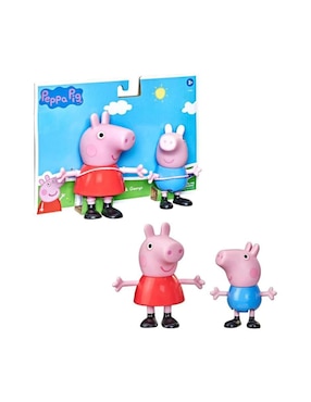 Figura de colección articulada Peppa Pig Peppa & George Hasbro