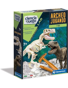 Arqueojugando T-Rex Fluorescente Clementoni