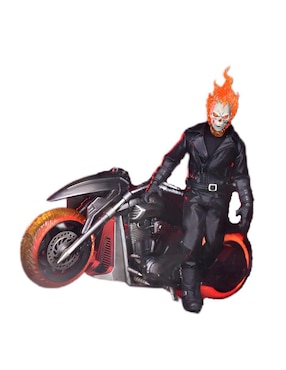 Set Figuras Acción Marvel Comics Ghost Rider Mezco Con Luz Articulado