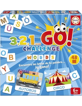 3,2,1 Go Reto Palabras Educa