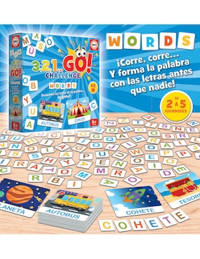 3,2,1 Go Reto Palabras Educa