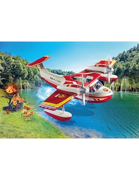 Playmobil Firefighting Sea Plane With Extinguishing Function Fire Brigade 71463 Fire Brigade