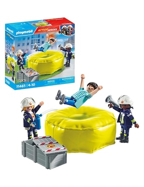 Playmobil Firefighter With Air Pillow Fire Brigade 71465