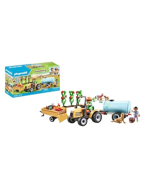 Playmobil Tractor con tráiler y cisterna 71442 Country