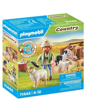 Playmobil Pastor con rebaño de ovejas 71444 Country