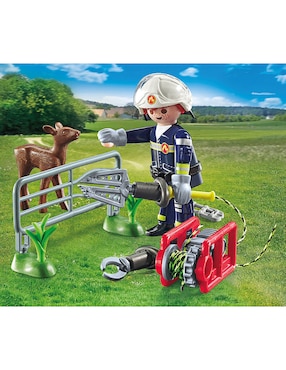 Playmobil Cuerpo de bomberos de rescate de animales 71467 Fire Brigade
