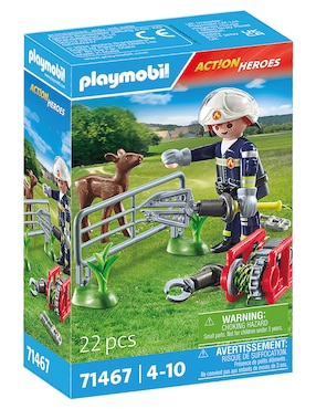 Playmobil Cuerpo de bomberos de rescate de animales 71467 Fire Brigade