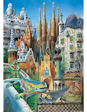 Rompecabezas Gaudí Collage Educa 1000 piezas