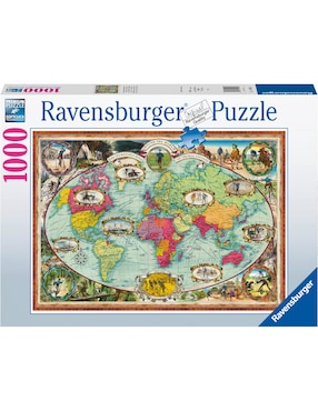 Rompecabezas La Vuelta Al Mundo Ravensburger 1000 Piezas